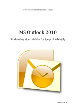 "MS Outlook 2010"-kurs holdt