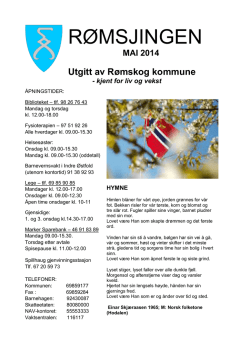 2014 05 Mai - Rømskog kommune