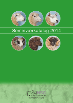 Seminværkatalog 2014 - NSG Semin
