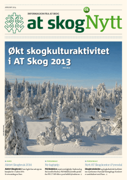 AT Skog Nytt 1-2014