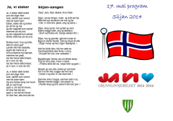 17. mai program Siljan 2014