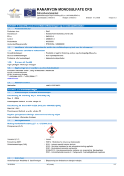 kanamycin monosulfate crs - European Directorate for the Quality of