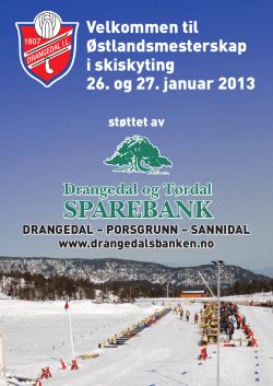 Velkommen til Østlandsmesterskap i skiskyting 26. og