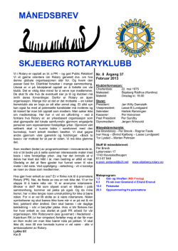 Februar - Skjeberg Rotaryklubbs