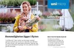Lønn/Personal - Uni Micro AS
