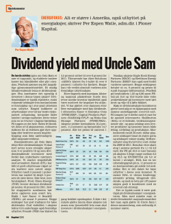 Dividend yield med Uncle Sam