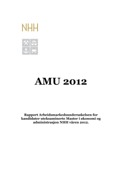 AMU 2012 - Paraplyen - Norges Handelshøyskole
