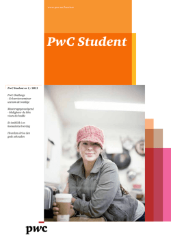 PwC Student - Karriere i PwC
