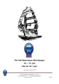 Sjantiheftet finner du her - The Tall Ships Races 2014 Bergen