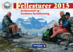 Fellesturprogrammet for 2013 - Kristiansund og Nordmøre