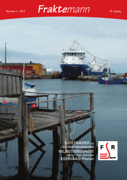 Fraktemann nr 2-2013 - Fraktefartøyenes Rederiforening