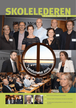 Landsmøtet 2015 - Skolelederforbundet