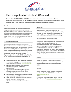 Finn kompetent arbeidskraft i Danmark