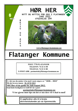 Juni 2012 - Flatanger kommune