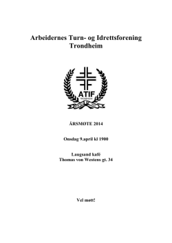 Årsberetning ATIF 2013