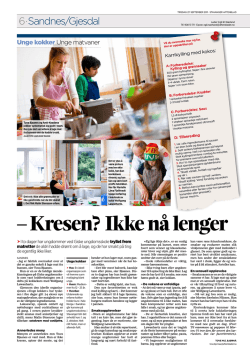 "Kresen? Ikke nå lenger" Stavanger Aftenblad, 27