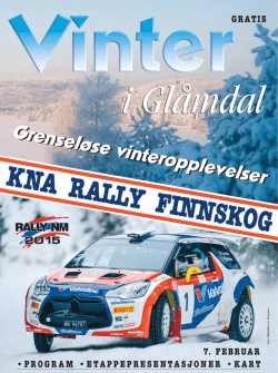Vinter Glåmdal / Rallymagasin