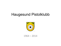 HPK 50 år - Haugesund Pistolklubb