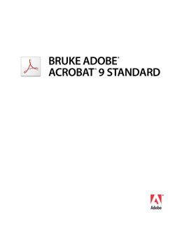 Bruke Acrobat 9 Standard (PDF)