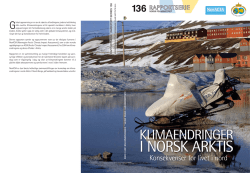 Klimaendringer i norsk arktis - Konsekvenser for livet i nord