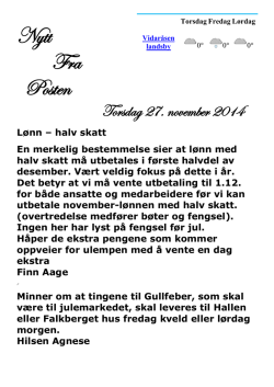 27.11.2014 - Vidaråsen