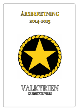Årsberetning_2014-2015 - sjøkadettforeningen av 1898 valkyrien