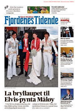 Fjordenes Tidende 18.august 2014