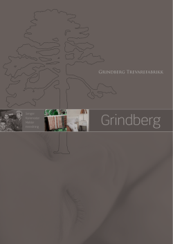 Last ned brosjyre - Grindberg Trevarefabrikk