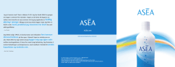 ASEA er det beste produktet jeg noensinne har brukt for anti