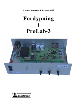 Fordypning i ProLab-3