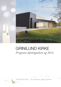 Program for 2014 - Østerås menighet