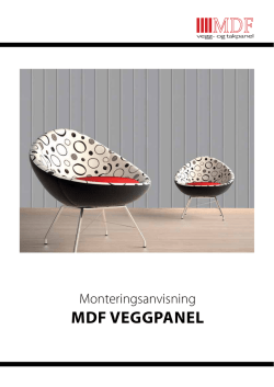MDF Veggpanel - Mdf