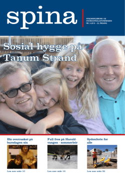 Sosial hygge på Tanum Strand - Ryggmargsbrokk