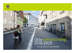 Oslo sykkelstrategi 2015-2025
