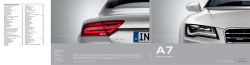 Brosjyre Audi A7 Sportback