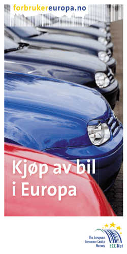 Kjøp av bil i Europa