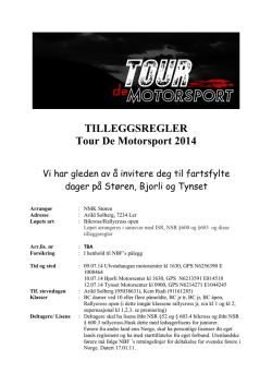 Rallycross, Tour de Motorsport 2014