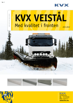 KVX Veistål Katalog 2011