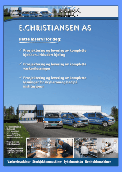 EC-Brosjyre - E.Christiansen AS