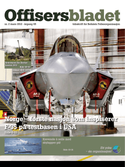 Norge – første nasjon som inspiserer F-35 på