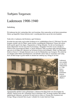 Lademoen - Kolonien - Lademoen Historielag