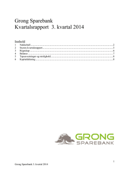 Kvartalsrapport_2014_kv3_Grong_Sparebank