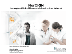 NorCRIN - Norsk Biotekforum