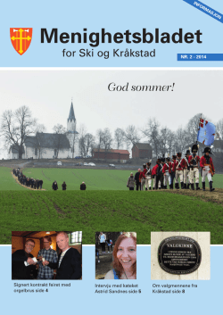 Menighetsbladet Nr. 2 2014 - Ski kirkelige fellesråd