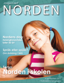 Magasinet Norden nr. 1 2012 - Forsiden