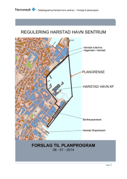 Planprogram for sentrumshavnen