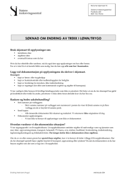 Søknadsskjema (PDF) - Statens innkrevingssentral