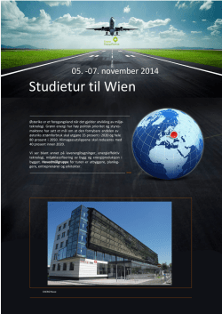 Her kan du lese mer om studieturen til Wien (PDF).