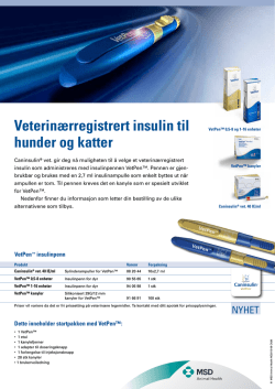 Faktablad A4 VetPen - MSD Animal Health Norge