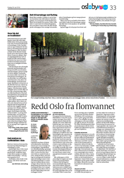 Redd Oslo fra flomvannet